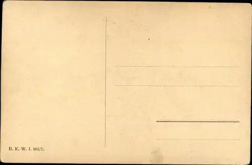 Künstler Ak Zewy, Karl, Als ich Abschied nahm, Liebespaar