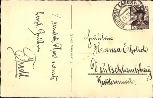 Ak Glückwunsch Namenstag, Zwei kleine Mädchen im Garten