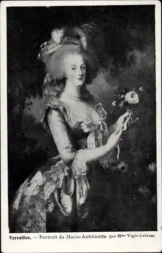 Künstler Ak Vigée Lebrun, Portrait von Königin Marie Antoinette, Gattin Ludwig XVI.