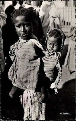 Ak Maghreb, Scènes et Types, La Grande Soeur, Große Schwester, Kind