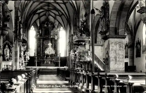 Ak Millstatt am See Kärnten, Pfarrkirche