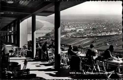 Ak Wien 19. Döbling, Kahlenbergterrasse, Landschaftsblick