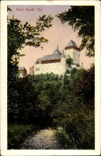 Ak Karlštejn Karlstein Mittelböhmen, Karlův Týn, Burg Karlstein