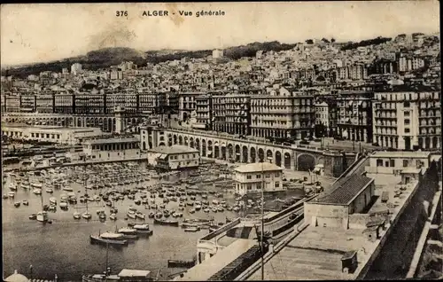 Ak Algier Algier Algerien, Gesamtansicht