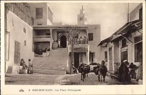 Ak Sidi Bou Saïd Tunesien, Der Hauptplatz