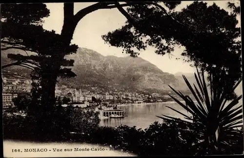 Ak Monte Carlo Monaco, Teilansicht