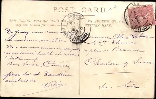 Ak St. Aubin Jersey Kanalinseln, Stadtpanorama, Meer, Bucht