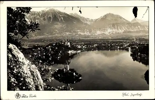 Ak Bled Veldes Slowenien, Gesamtansicht