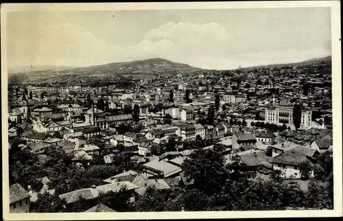 Ak Sarajevo Bosnien Herzegowina, Panorama der Stadt
