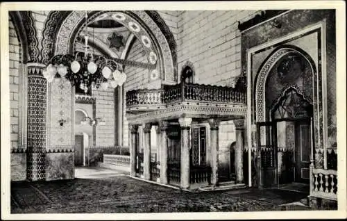 Ak Sarajevo Bosnien Herzegowina, Begova Moschee, Innenansicht