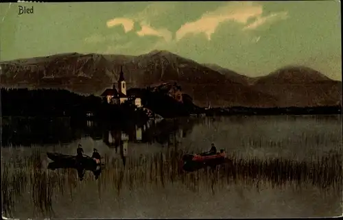 Ak Bled Veldes Slowenien, Teilansicht