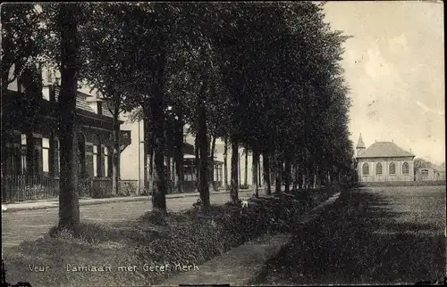 Ak Veur Südholland Niederlande, Damlaan, Geref. Kirche