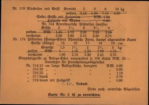 Ak Bremen, No. 3, Bügeleisen, Kohlenbügeleisen, Karl Kaltschmid GmbH, Oberriexingen, Nordwest