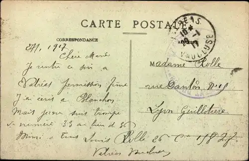 Wappen Ak Valréas Vaucluse, Westansicht