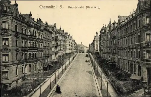 Ak Chemnitz in Sachsen, Andréstraße, Kassberg