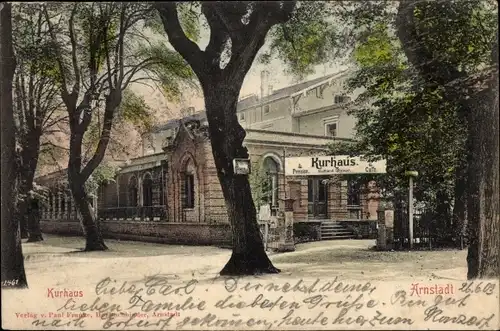 Ak Arnstadt in Thüringen, Kurhaus