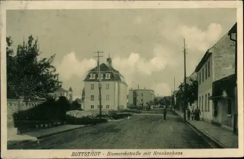 Ak Buttstädt in Thüringen, Bismarckstraße, Krankenhaus