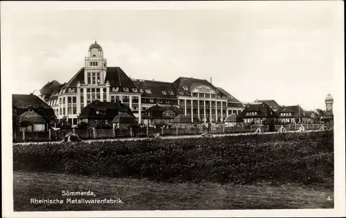 Ak Sömmerda in Thüringen, Rheinische Metallwarenfabrik, Wasserturm