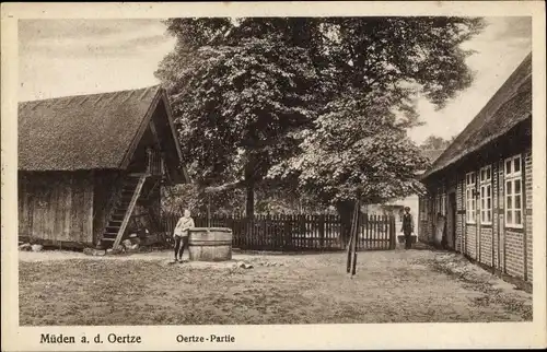 Ak Müden Örtze Faßberg Lüneburger Heide, Ortspartie