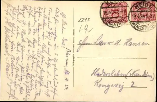 Ak Nordseebad Büsum, Etablissement Zum Erlengrund