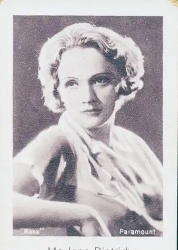 Sammelbild Josetti Filmbilder, Schauspielerin und Sängerin Marlene Dietrich, Bild 11