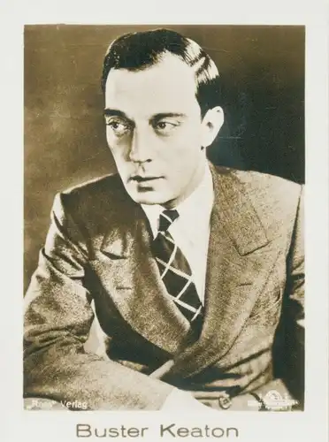 Sammelbild Hänsom Filmbilder, Schauspieler Buster Keaton, Tonfilmserie Bild Nr. 408