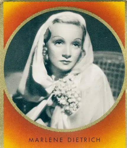 Sammelbild Bunte Filmbilder Bild 18, Schauspielerin und Sängerin Marlene Dietrich
