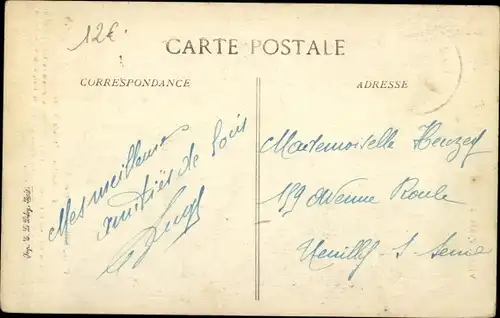 Ak Fismes Marne, altes Rathaus