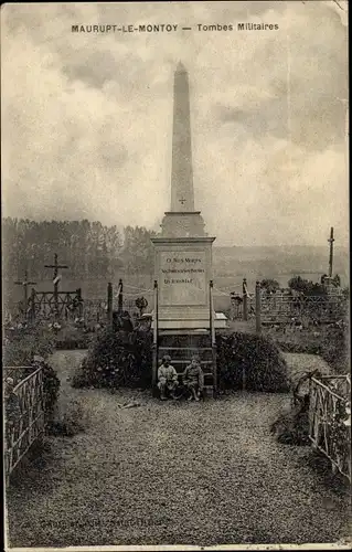 Ak Maurupt Marne, Tombes Militaires