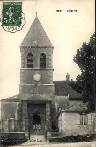 Ak Oiry Marne, Kirche