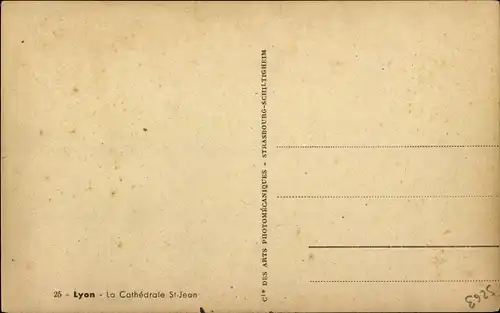 Ak Lyon Rhône, Kathedrale St. Jean