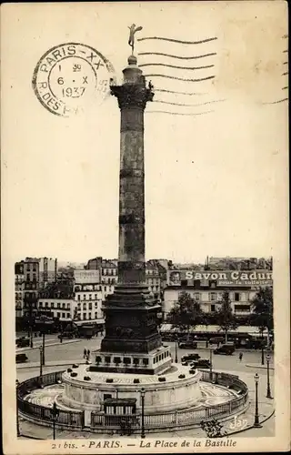 Ak Paris IV, Place de la Bastille