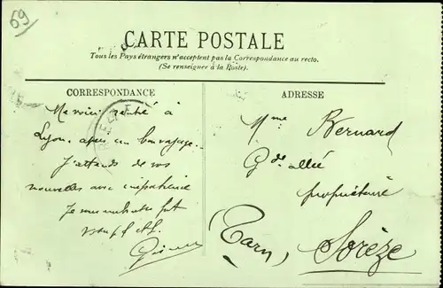 Ak Lyon Rhône, Place Bellecour, Denkmal Louis XIV