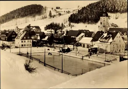 Ak Geising Altenberg im Erzgebirge, Kirche, Winter