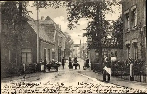 Ak Alkmaar Nordholland Niederlande, Zilverstraat