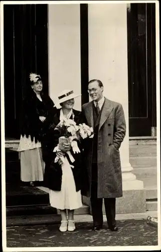 Ak Adel Niederlande, Prinzessin Juliana, Prinz Bernhard zur Lippe Biesterfeld, Königin Wilhelmina