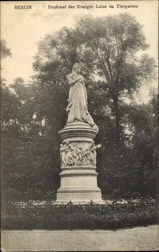 Ak Berlin Tiergarten, Denkmal der Königin Luise
