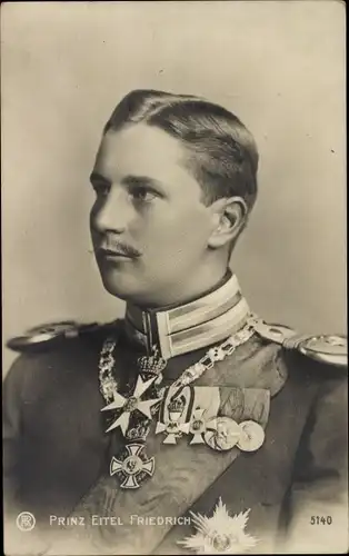 Ak Eitel Friedrich Prinz von Preußen, Portrait, Orden