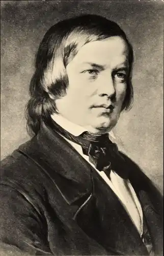 Ak Komponist Robert Schumann, Portrait