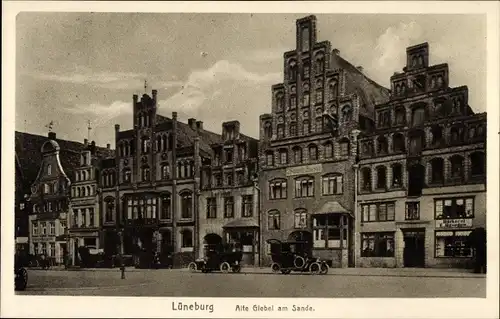 Ak Lüneburg in Niedersachsen, Alte Giebel am Sande