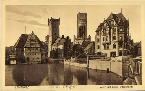 Ak Lüneburg, Alter und neuer Wasserturm