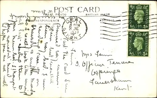 Ak Walmer Kent England, Schloss