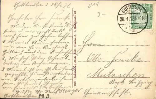 Ak Bad Gottleuba in Sachsen, Panorama