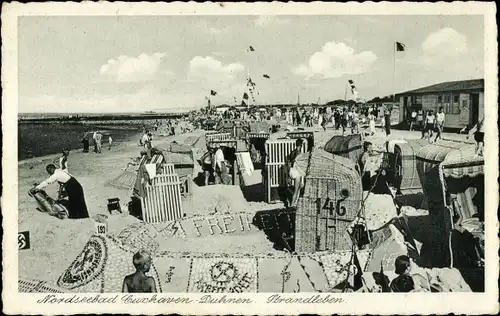Ak Nordseebad Duhnen Cuxhaven, Strandleben
