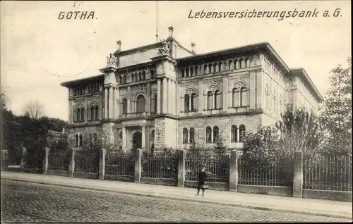 Ak Gotha in Thüringen, Lebensversicherungsbank