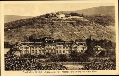 Ak Großheubach am Main Unterfranken, Schloss Löwenstein, Kloster Engelberg