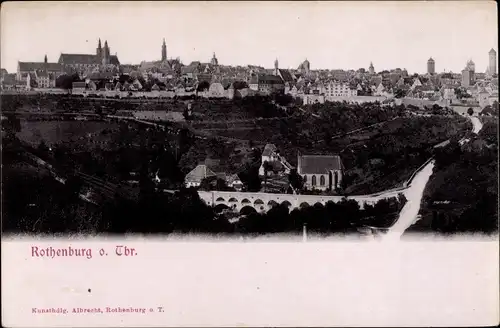 Ak Rothenburg ob der Tauber Mittelfranken, Panorama