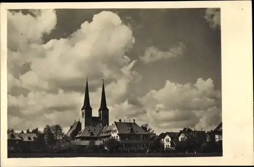 Ak Neuendettelsau in Mittelfranken, Kirche, Panorama