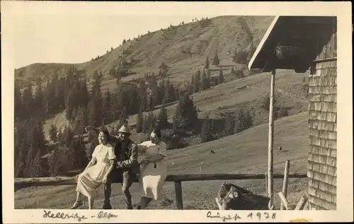 Ak Blaichach im Allgäu, Alpen, Gruppenfoto