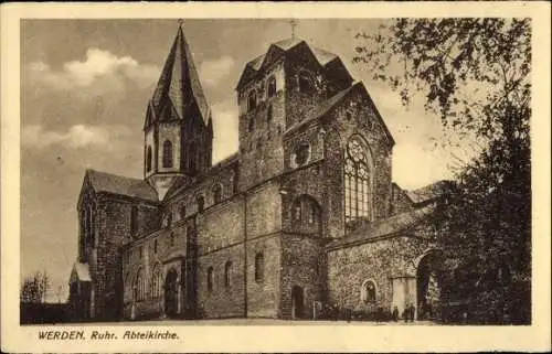 Ak Werden Essen im Ruhrgebiet, Abteikirche